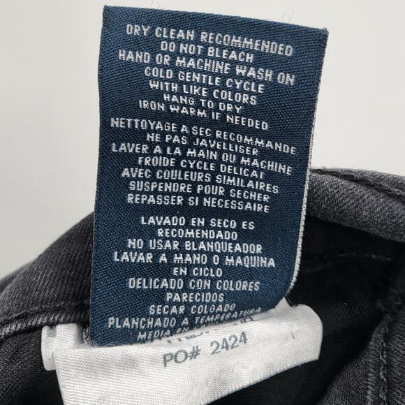 Fidelity Denim Torino Black Slim Jeans 5-Pockets Zipper Button Fly Men's Size 38 - Picture 11 of 11